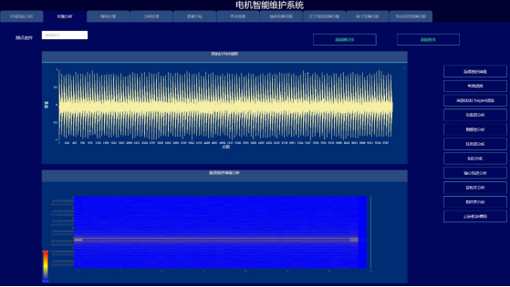 电机智能维护系统监测界面图